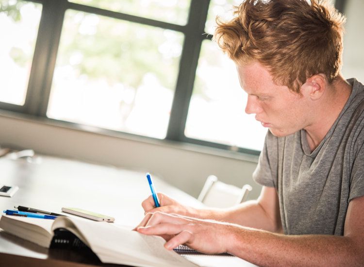 studying in an organized space helps prepare for your exams