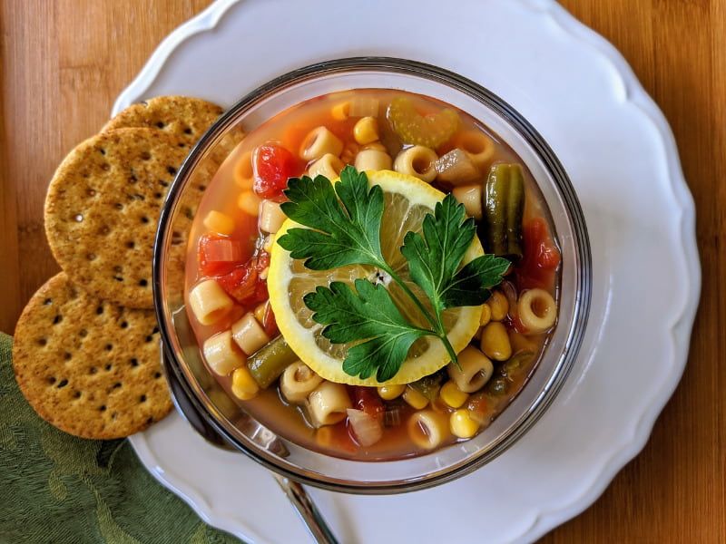 Minestrone. Typical Milan cuisine.